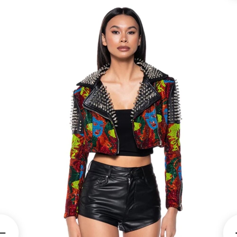 Azalea Wang from Marilyn Monroe with Love Rhinestone Moto